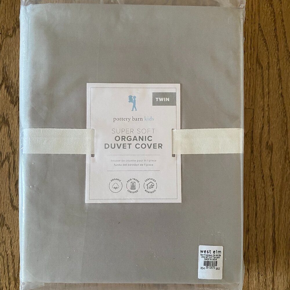 Pottery Barn Kids Super Soft Organic Duvet Cover - NWT